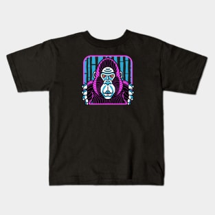 Psychedelic Gorilla Kids T-Shirt